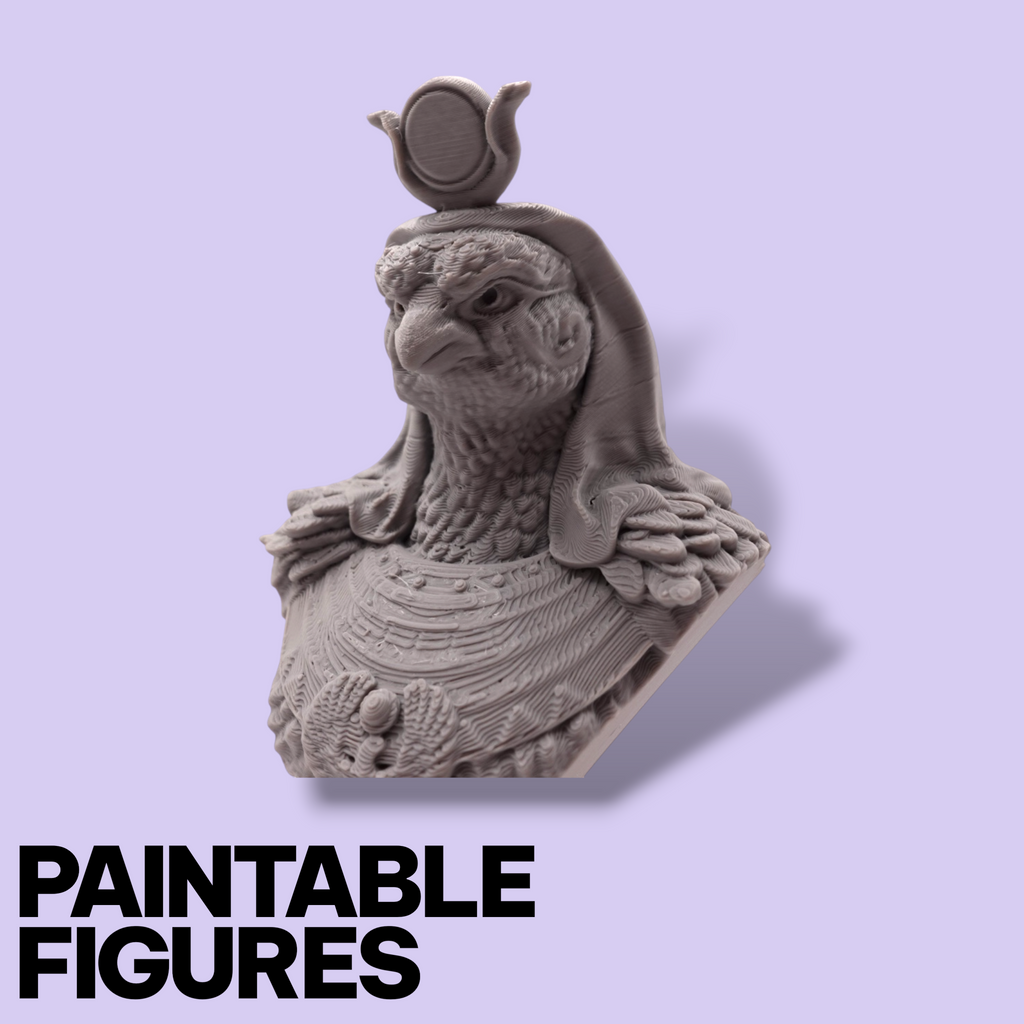 Bust of Ra – 15cm Paintable Display Bust | Egyptian Mythology Collectible