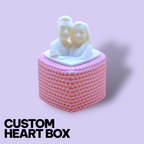Custom Heart Storage Box – Personalized 3D Photo Keepsake & Jewellery Gift Box