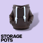 3D Printed Hoodie Storage Pots – Quirky Desk Organizer & Novelty Can Holder