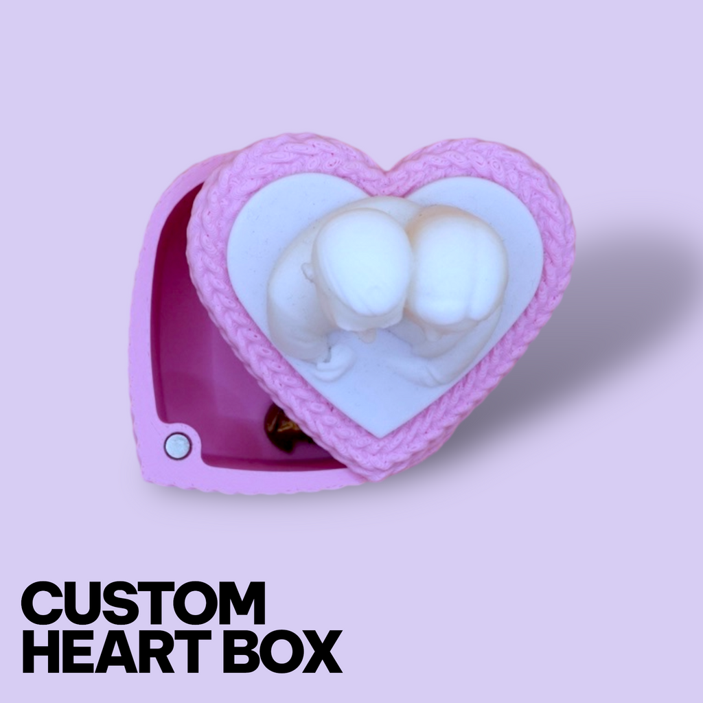 Custom Heart Storage Box – Personalized 3D Photo Keepsake & Jewellery Gift Box