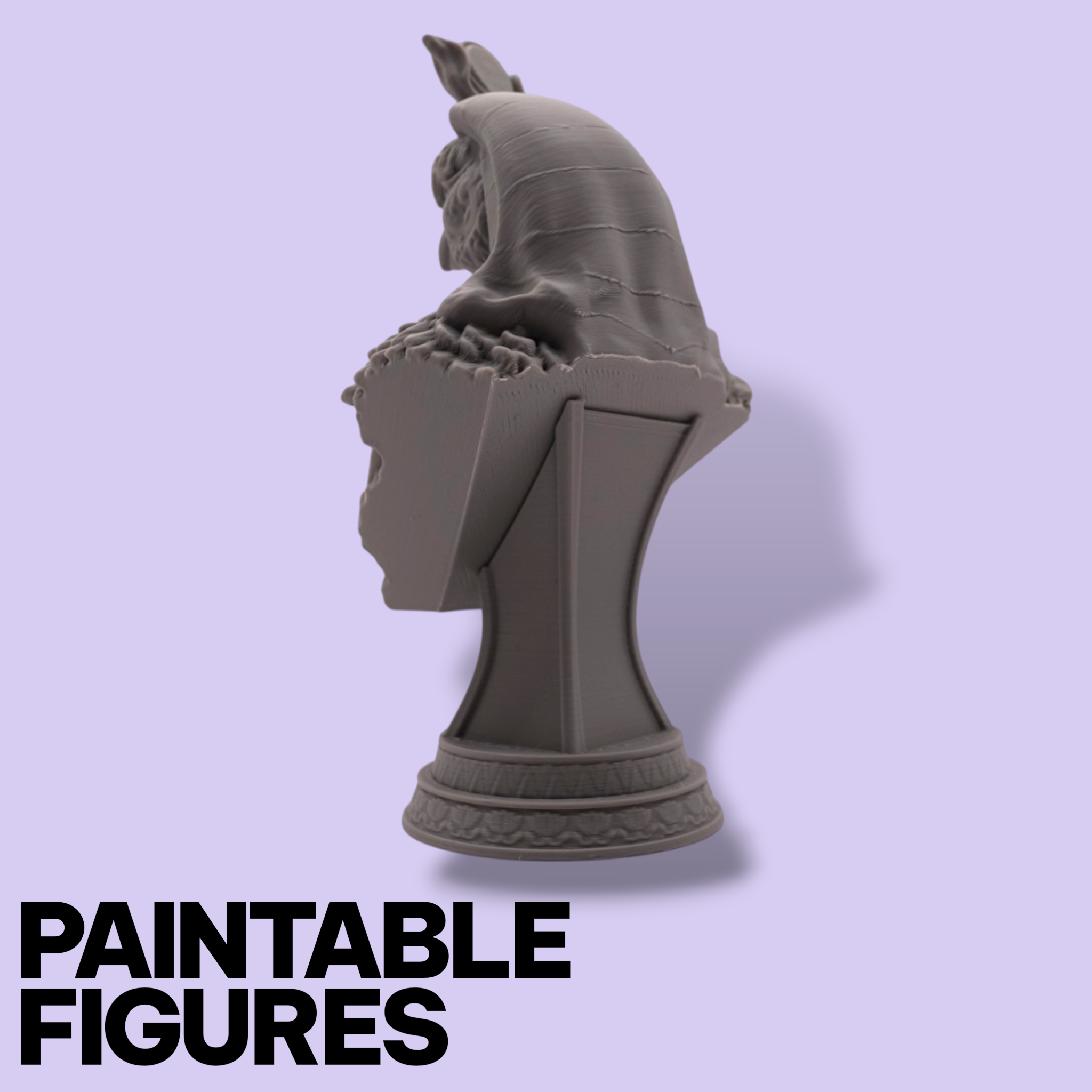 Bust of Ra – 15cm Paintable Display Bust | Egyptian Mythology Collectible
