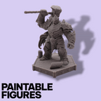 Hammer Goliath Fantasy Miniature – 75mm Paintable Scale Figure | Tabletop RPG Heavy Armor Juggernaut