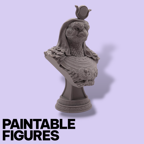 Bust of Ra – 15cm Paintable Display Bust | Egyptian Mythology Collectible