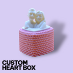 Custom Heart Storage Box – Personalized 3D Photo Keepsake & Jewellery Gift Box