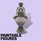 Bust of Ra – 15cm Paintable Display Bust | Egyptian Mythology Collectible