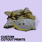 Custom Pet Photo Cutout – Personalized 3D Portrait & Fridge Magnet (Realistic or Cartoon)