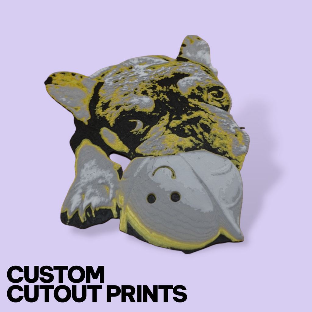 Custom Pet Photo Cutout – Personalized 3D Portrait & Fridge Magnet (Realistic or Cartoon)