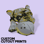 Custom Pet Photo Cutout – Personalized 3D Portrait & Fridge Magnet (Realistic or Cartoon)