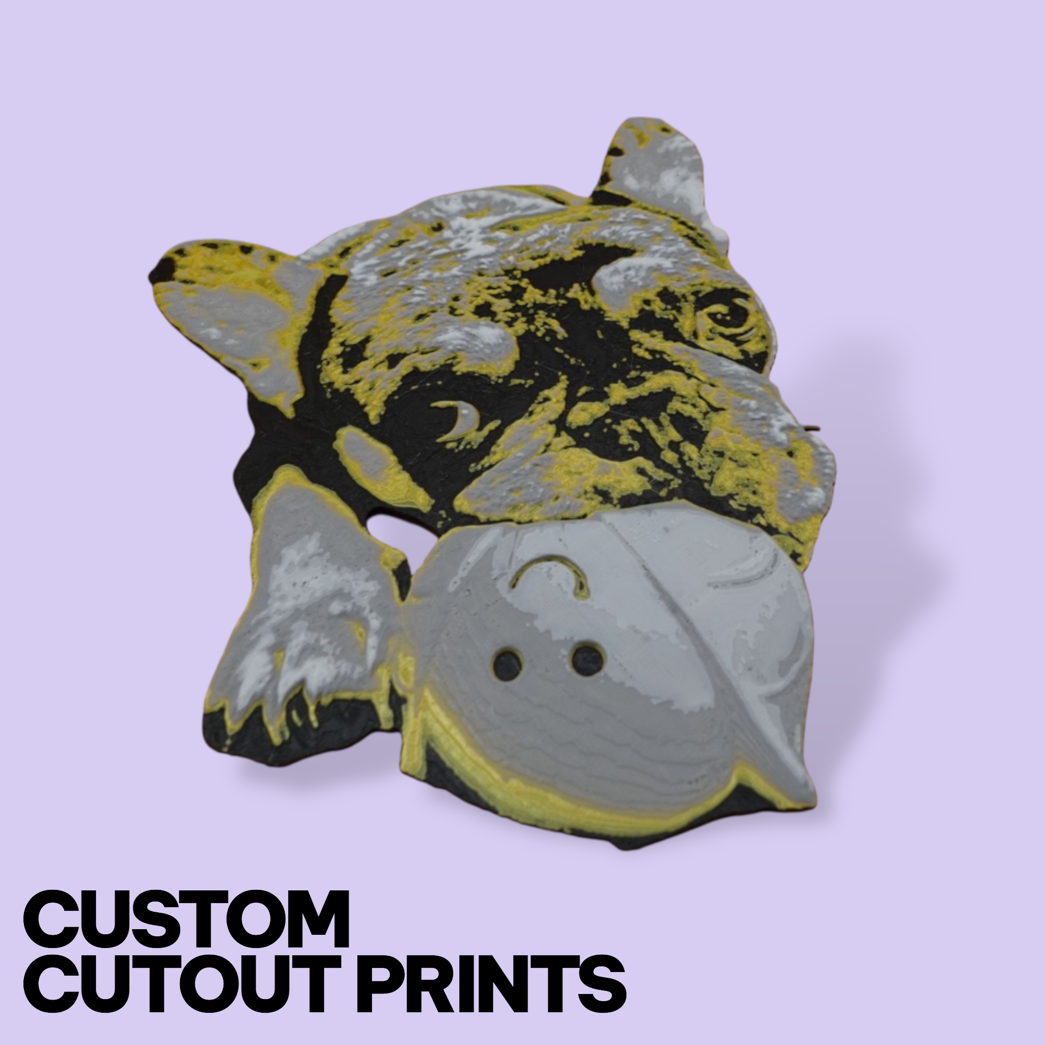 Custom Pet Photo Cutout – Personalized 3D Portrait & Fridge Magnet (Realistic or Cartoon)