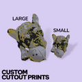 Custom Pet Photo Cutout – Personalized 3D Portrait & Fridge Magnet (Realistic or Cartoon)