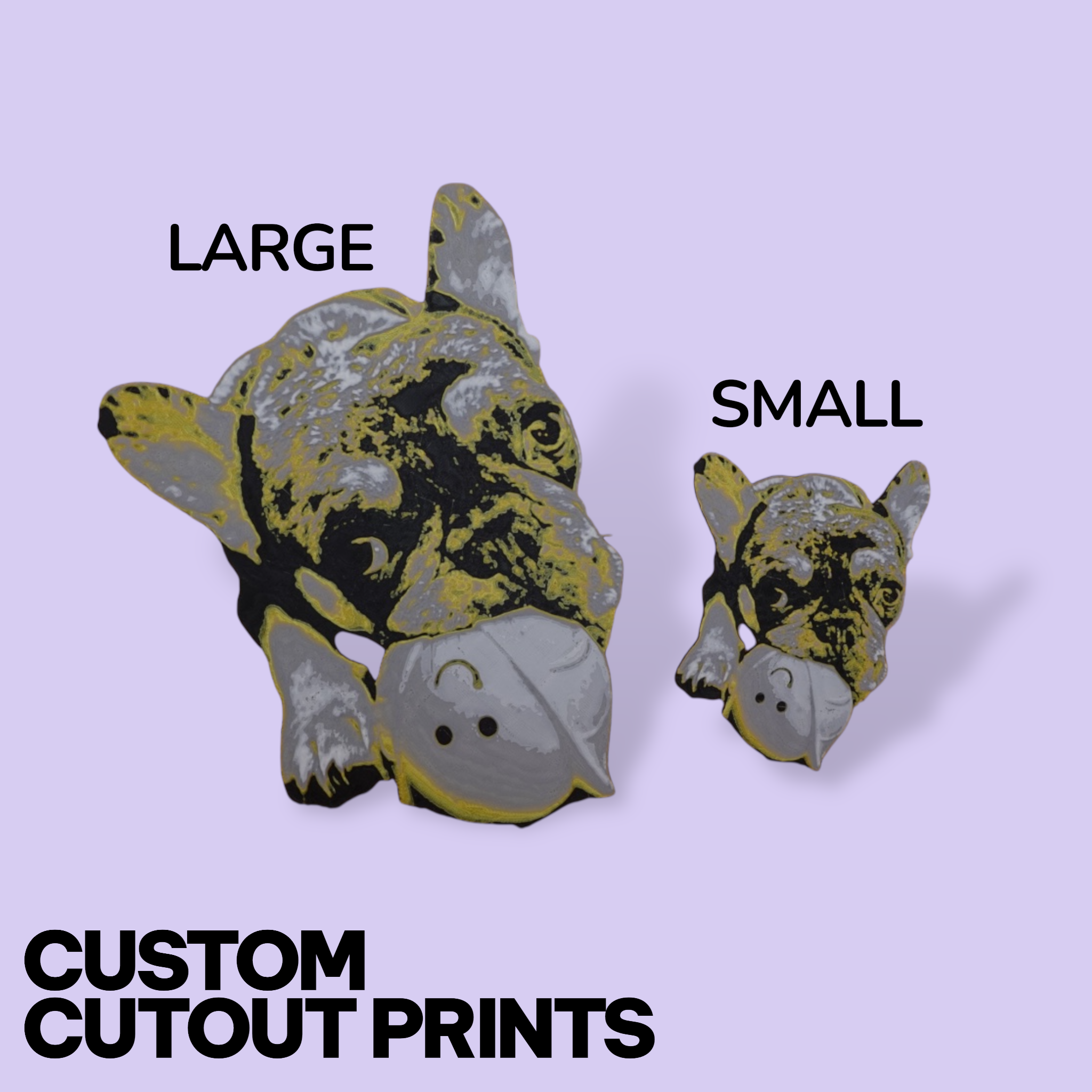 Custom Pet Photo Cutout – Personalized 3D Portrait & Fridge Magnet (Realistic or Cartoon)