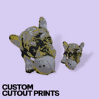Custom Pet Photo Cutout – Personalized 3D Portrait & Fridge Magnet (Realistic or Cartoon)