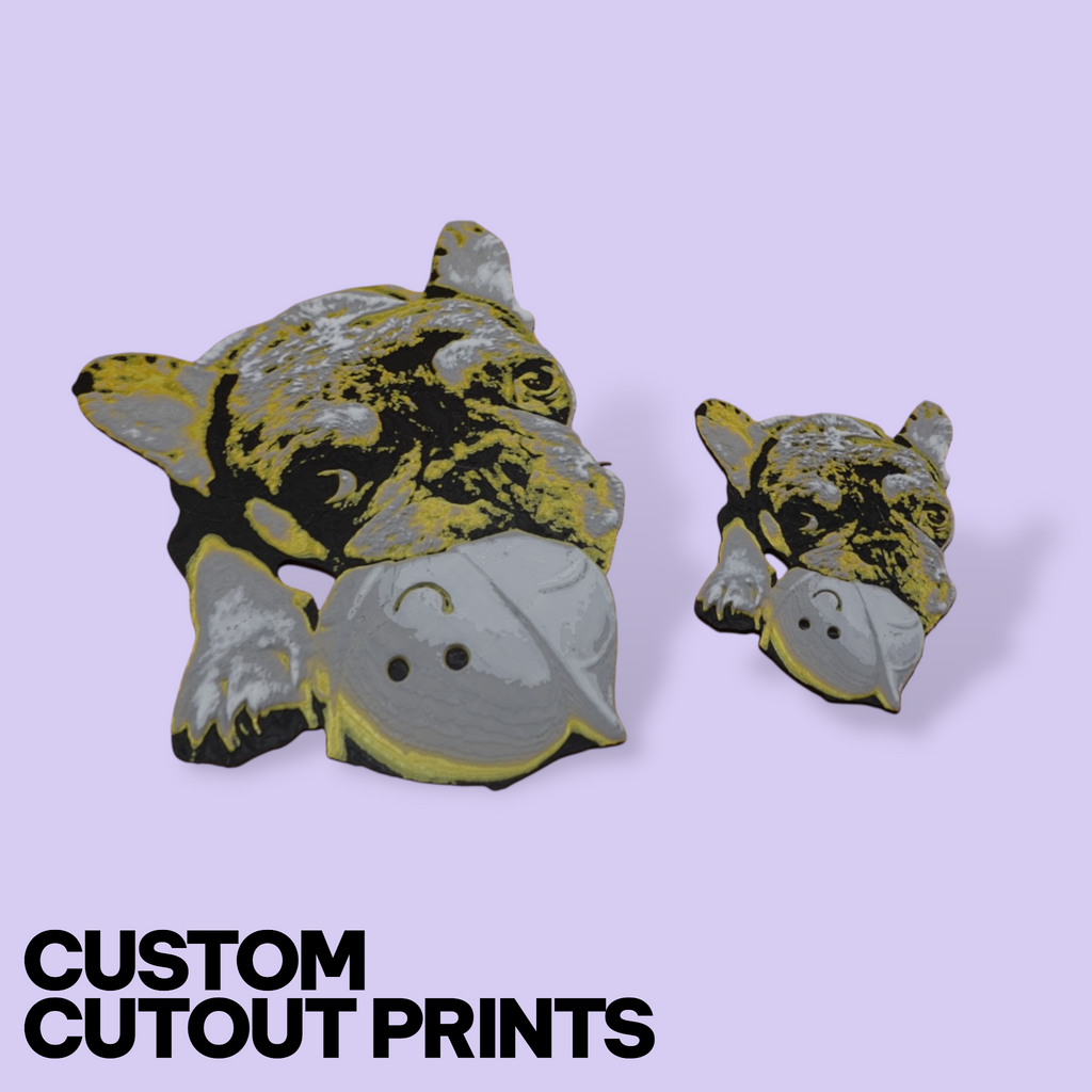 Custom Pet Photo Cutout – Personalized 3D Portrait & Fridge Magnet (Realistic or Cartoon)