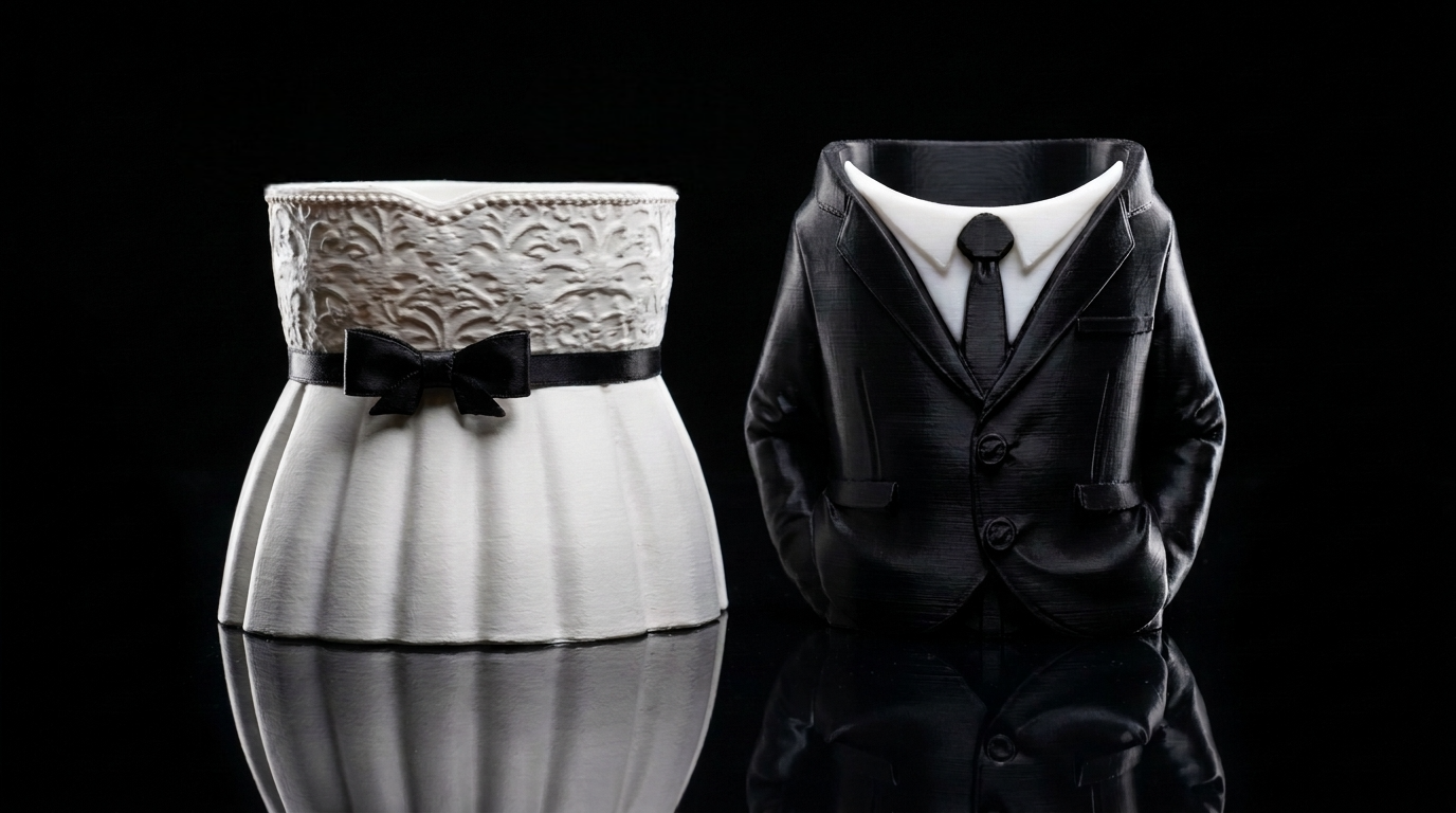 Wedding Dress Storage Pot | Bridal Décor Gift | Customisable Ribbon Colour