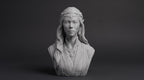 Elven Sorceress Bust 110mm | Unpainted 3D Printed Fantasy Miniature | Hobby Painting Display Piece | Standard or Themed Plinth