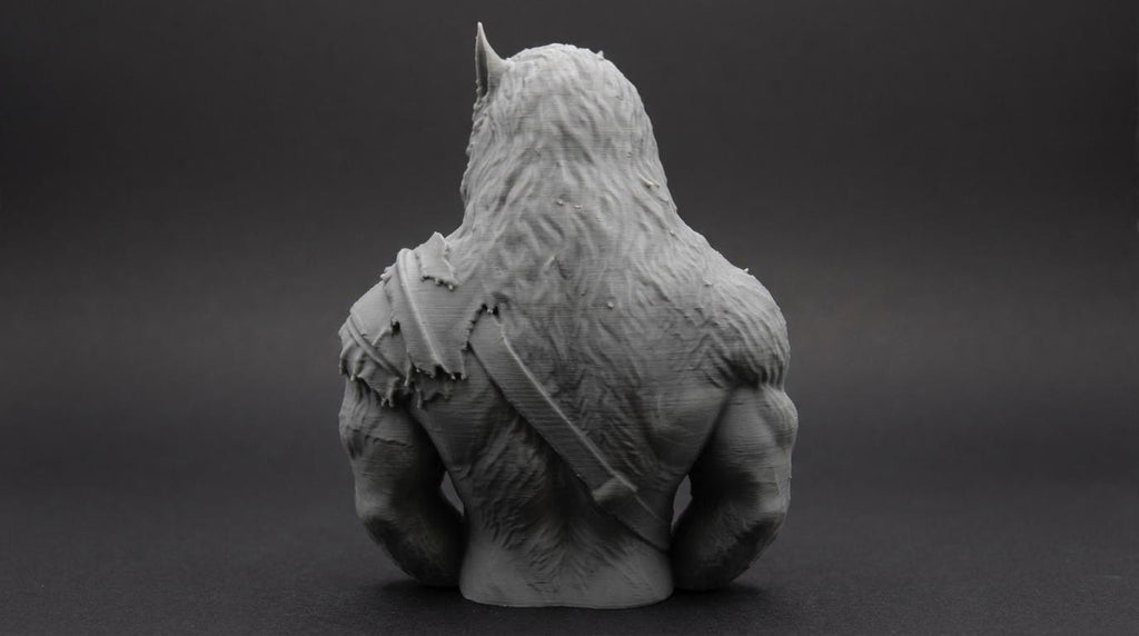 Werewolf Bust 110mm | Unpainted 3D Printed Fantasy Miniature | Hobby Painting Display Piece | Standard or Themed Plinth