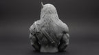 Werewolf Bust 110mm | Unpainted 3D Printed Fantasy Miniature | Hobby Painting Display Piece | Standard or Themed Plinth