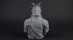 Dragonborn Bust 110mm | Unpainted 3D Printed Fantasy Miniature | Hobby Painting Display Piece | Standard or Themed Plinth