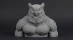 Owlbear Bust 110mm | Unpainted 3D Printed Fantasy Miniature | Hobby Painting Display Piece | Standard or Themed Plinth