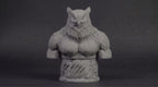 Owlbear Bust 110mm | Unpainted 3D Printed Fantasy Miniature | Hobby Painting Display Piece | Standard or Themed Plinth