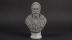 Druid Bust 110mm | Unpainted 3D Printed Fantasy Miniature | Hobby Painting Display Piece | Standard or Themed Plinth