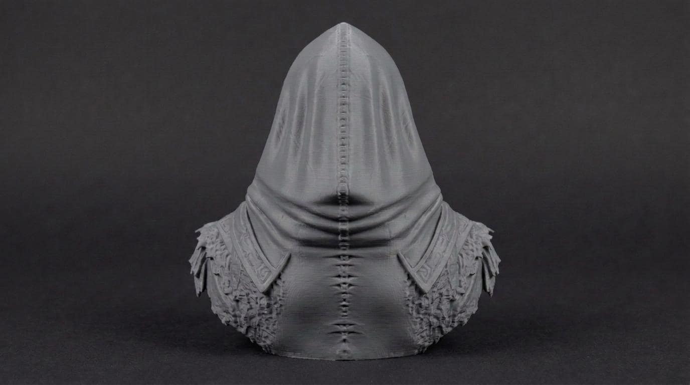 Necromancer Bust 110mm | Unpainted 3D Printed Fantasy Miniature | Hobby Painting Display Piece | Standard or Themed Plinth