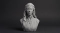 Elven Sorceress Bust 110mm | Unpainted 3D Printed Fantasy Miniature | Hobby Painting Display Piece | Standard or Themed Plinth