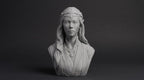 Elven Sorceress Bust 110mm | Unpainted 3D Printed Fantasy Miniature | Hobby Painting Display Piece | Standard or Themed Plinth