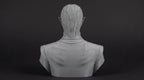 Elven Sorcerer Bust 110mm | Unpainted 3D Printed Fantasy Miniature | Hobby Painting Display Piece | Standard or Themed Plinth