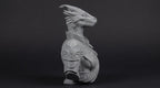 Female Dragonborn Bust 110mm | Unpainted 3D Printed Fantasy Miniature | Hobby Painting Display Piece | Standard or Themed Plinth