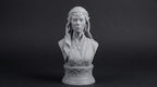 Elven Sorceress Bust 110mm | Unpainted 3D Printed Fantasy Miniature | Hobby Painting Display Piece | Standard or Themed Plinth