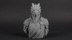 Dragonborn Bust 110mm | Unpainted 3D Printed Fantasy Miniature | Hobby Painting Display Piece | Standard or Themed Plinth