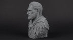 Druid Bust 110mm | Unpainted 3D Printed Fantasy Miniature | Hobby Painting Display Piece | Standard or Themed Plinth