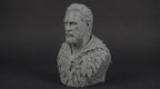 Druid Bust 110mm | Unpainted 3D Printed Fantasy Miniature | Hobby Painting Display Piece | Standard or Themed Plinth
