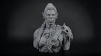 Female Orc Warlord Bust 110mm | Unpainted 3D Printed Fantasy Miniature | Hobby Painting Display Piece | Standard or Themed Plinth