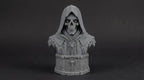 Necromancer Bust 110mm | Unpainted 3D Printed Fantasy Miniature | Hobby Painting Display Piece | Standard or Themed Plinth