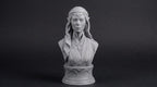 Elven Sorceress Bust 110mm | Unpainted 3D Printed Fantasy Miniature | Hobby Painting Display Piece | Standard or Themed Plinth