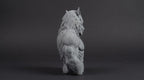 Werewolf Bust 110mm | Unpainted 3D Printed Fantasy Miniature | Hobby Painting Display Piece | Standard or Themed Plinth