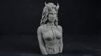 Succubus Bust 110mm | Unpainted 3D Printed Fantasy Miniature | Hobby Painting Display Piece | Standard or Themed Plinth