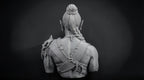 Female Orc Warlord Bust 110mm | Unpainted 3D Printed Fantasy Miniature | Hobby Painting Display Piece | Standard or Themed Plinth