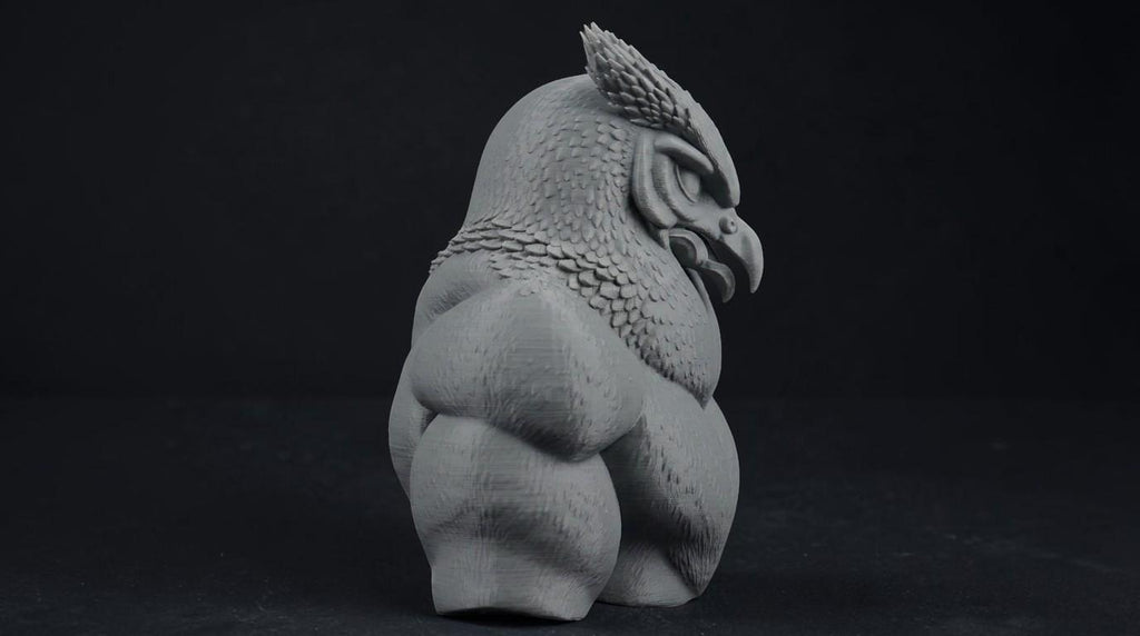 Female Owlbear Bust 110mm | Unpainted 3D Printed Fantasy Miniature | Hobby Painting Display Piece | Standard or Themed Plinth