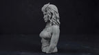 Succubus Bust 110mm | Unpainted 3D Printed Fantasy Miniature | Hobby Painting Display Piece | Standard or Themed Plinth